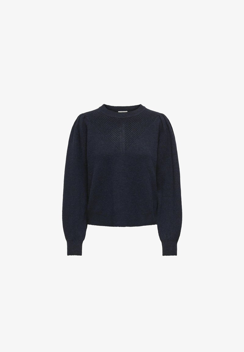Dark Blue Raglan JDY ANNIE LIFE O NECK RAGLAN - Strickpullover - dark blue/dunkelblau ...