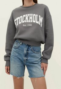 Stradivarius Sweatshirt - mottled grey