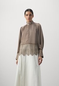 Bruuns Bazaar - CEDARSBBCHATRINE BLOUSE - Blouse - khaki Thumbnail Image 1