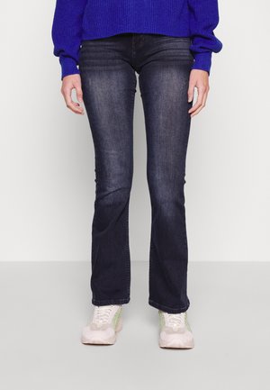 Flared Jeans - black denim