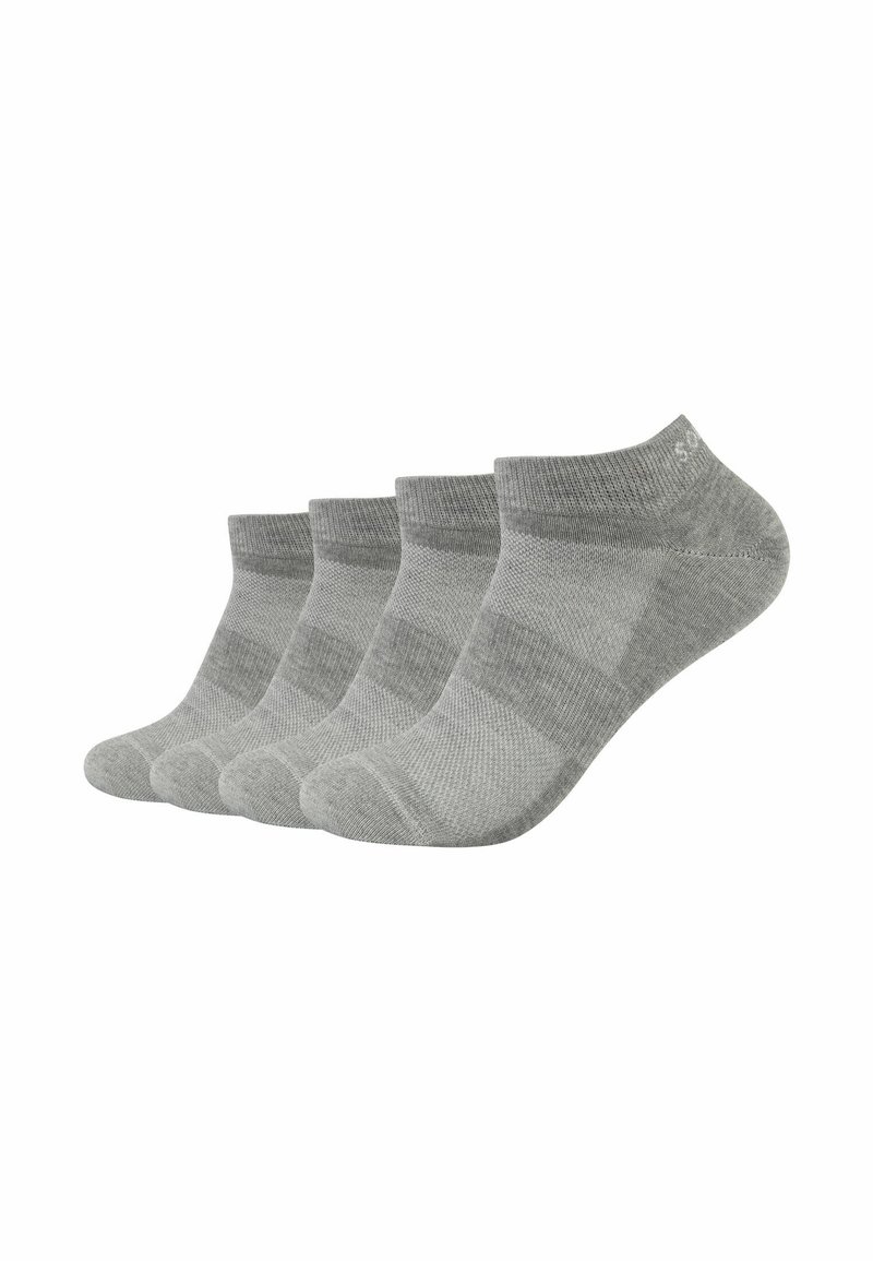 s.Oliver 4 PACK SNEAKER - Strømper - light grey melange