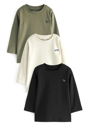 3 PACK - Top s dlouhým rukávem - black