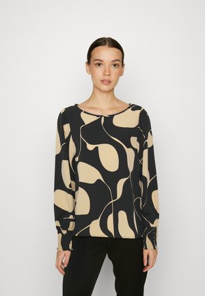 Vero Moda VMLYDIA SMOCK - Pluus - black/lina