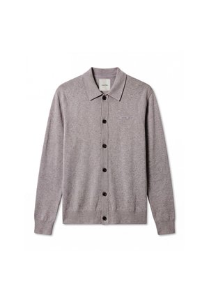 Calvin Klein, BUTTON - Strickjacke - medium grey