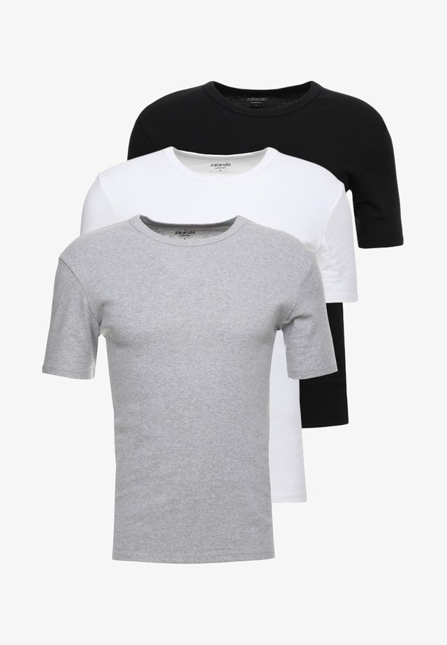 3 PACK - Maglietta intima - grey/black/white