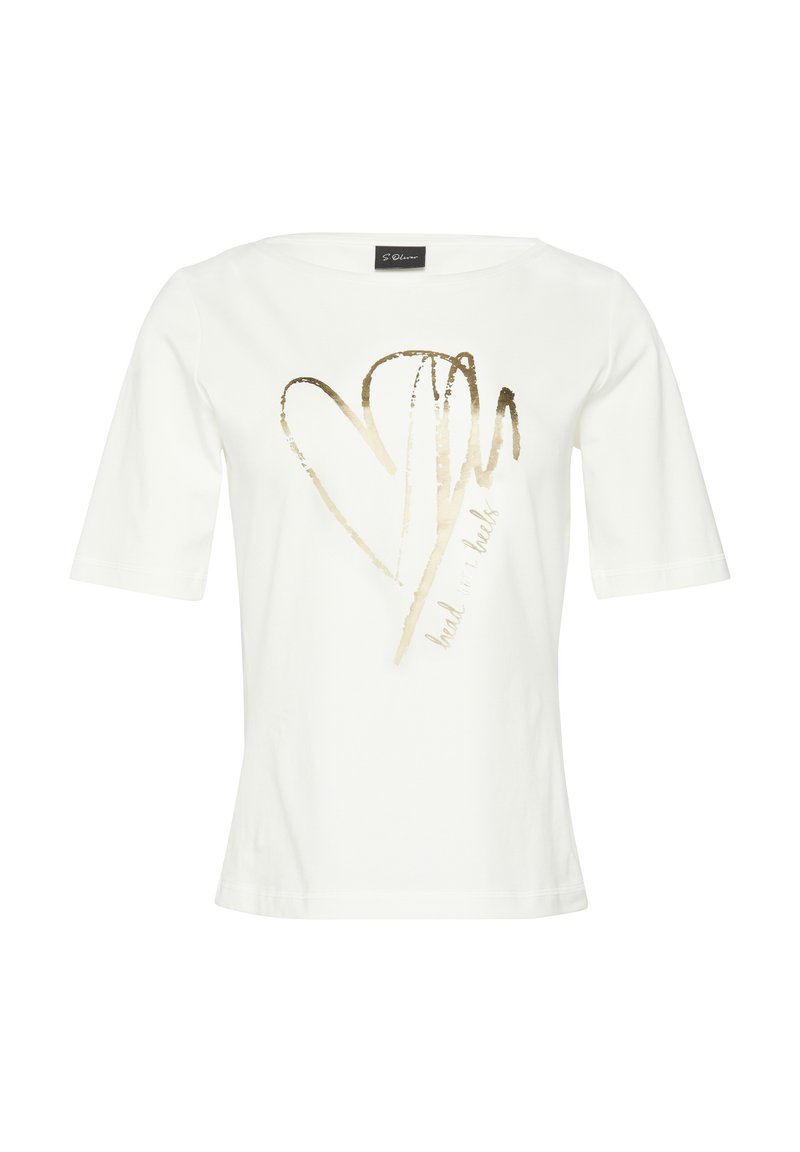 s.Oliver BLACK LABEL T-shirt print crème s.Oliver BLACK LABEL T-shirt print crème
