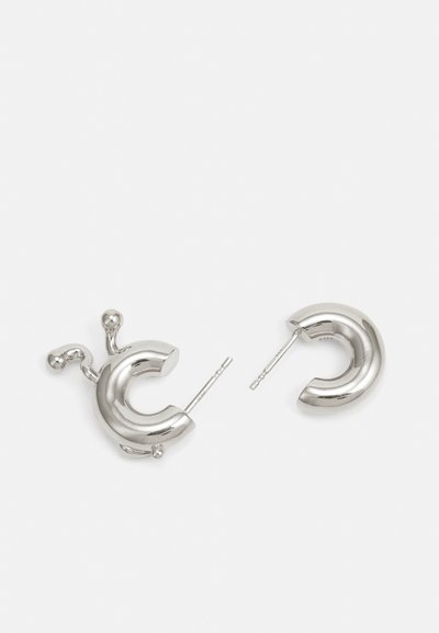 Maria Black IN REAL LIFE HOOP SET - Pendiente individual - silver-coloured