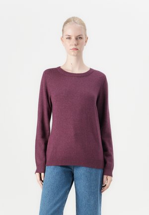 VIRIL O NECK  - Jumper - dark purple