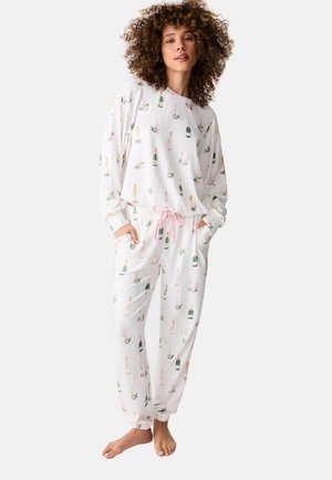BREAKFAST OF CHAMPS SET - Pyjama set - off white