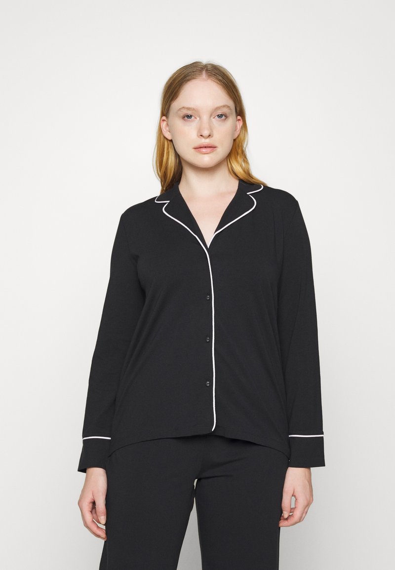 Esprit BEAUTIFUL BASICS LONG LEG LONG SLEEVE Pyjama set black