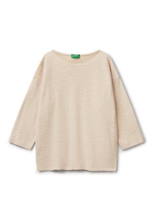 WITH 3/4 SLEEVES - Jumper - beige