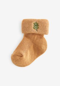 Next EMBROIDERED ROLL 5 PACK.  REGULAR FI - Ponožky - brown