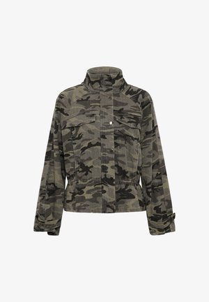 Kaffe, KALILANA CARGO - Veste légère - grey beige camouflage print