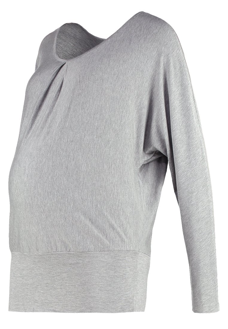 Queen Mum Longsleeve grijs gemêleerd