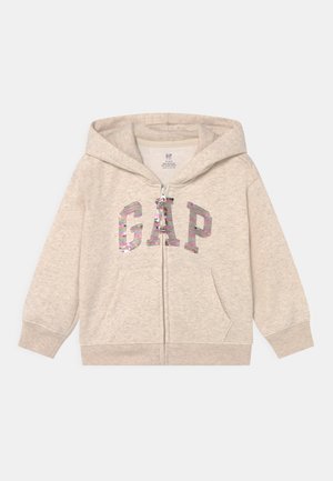 FLIPPY LOGO GIRLS - Sweat zippé - beige