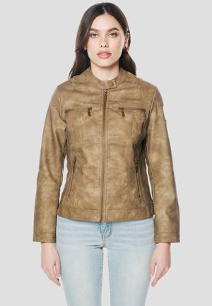 Chaqueta de cuero sintético - marron   brown