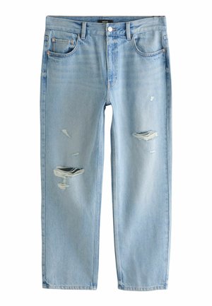 Next, HIGH RISE CITY STRAIGHT LEG JEANS - Traperice ravnih nogavica - bleach blue ripped
