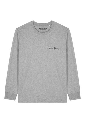Mira Paris, ROSES BACK HEAVYWEIGHT TEE - Longsleeve - mottled grey