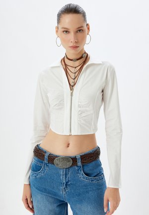 Koton CROP DRAPED - Camicetta - white