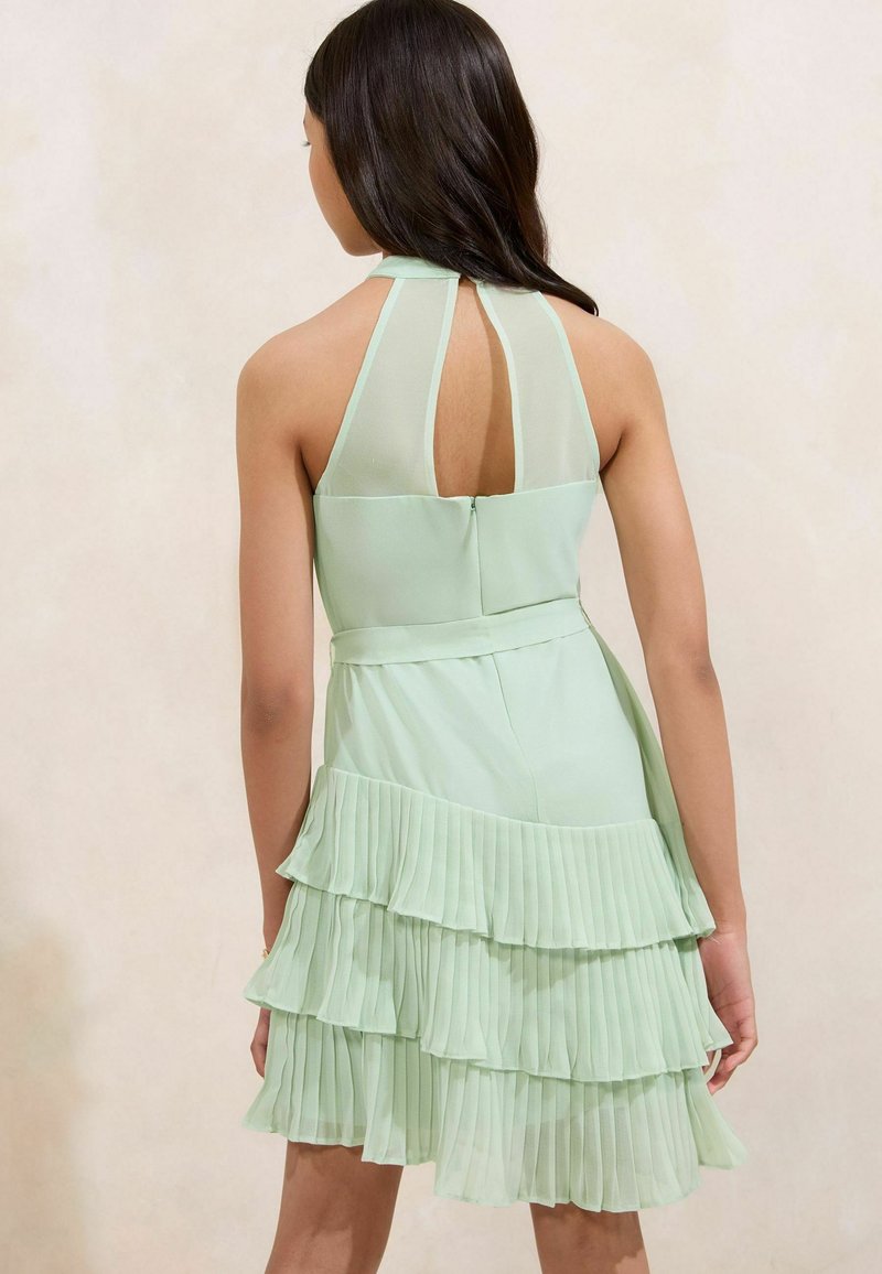 mint green lipsy dress Buy Lipsy Mint Green Petite Puff Sleeve One Shoulder Ruched Midi Dress from Next Bosnia and Herzegovina