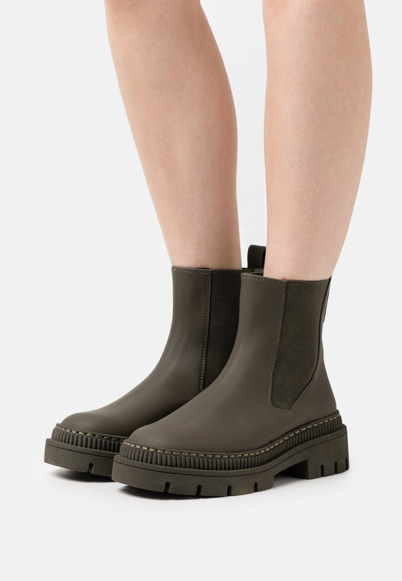 marco tozzi patent ankle boots