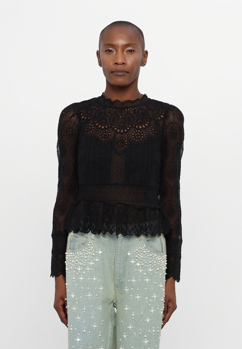 Sea LAINEY EMBROIDERY - Camicetta - black