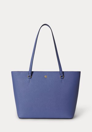 CROSSHATCH LEATHER MEDIUM KARLY TOTE - Shopping bags - carson blue