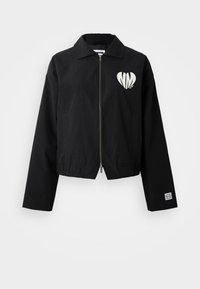 NMCHARLIE UNISEX ZIP JACKET - Lengva striukė - black