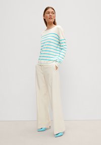 comma Strickpullover - türkis