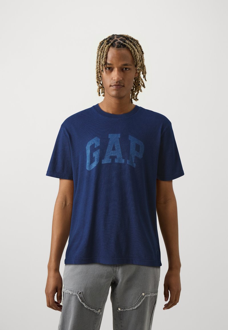 GAP LOGO FOURTH OF JULY - Marškinėliai su spaudiniu - dark indigo