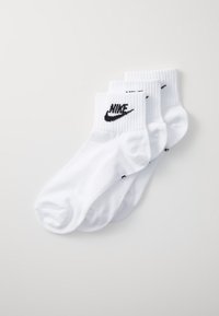EVERYDAY ESSENTIAL ANKLE UNISEX 3 PACK - Socks - white/black