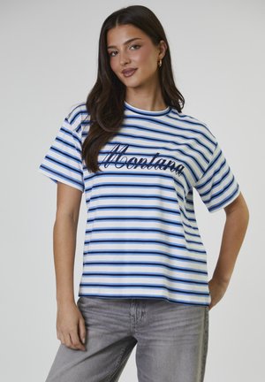 MONTANA STRIPE TEE - T-shirt print - navy