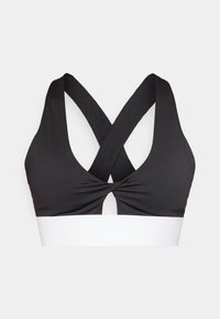 TWIST SPORTS BRA - Sport-BH mit leichter Stützkraft - black/classic white