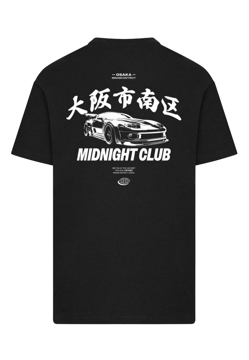 Mister Tee MIDNIGHT RACING CLUB TEE - Print T-shirt - black