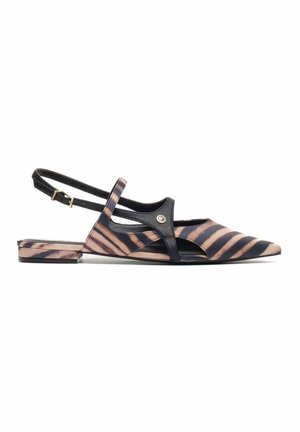 Ballerine con cinturino - natural nero
