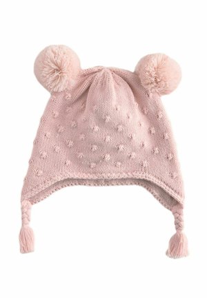 Next, Beanie - pink pointelle
