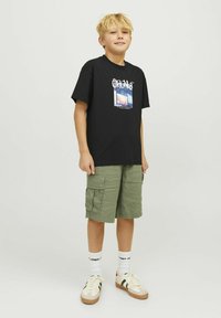 Jack & Jones Junior GEDRUCKT - T-shirt imprimé - black