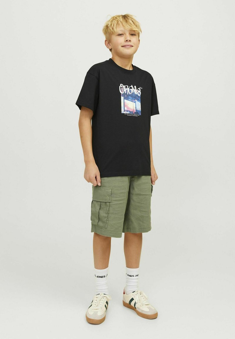Jack & Jones Junior GEDRUCKT - T-shirt imprimé - black