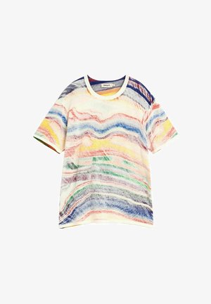 Desigual, ABSTRACT PRINT T-SHIRT - T-shirt imprimé - yellow