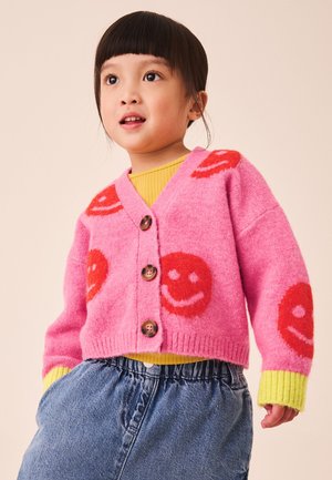 Next, REGULAR FIT - V-NECK CARDIGAN - Cardigan - pink