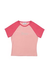 T-shirt con stampa - flamingo pink