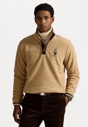 Polo Ralph Lauren POLO BEAR BRUSHED FLEECE PULLOVER - Fleece jumper - classic camel