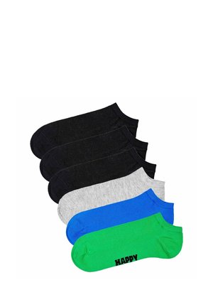 6 PACK - Socken - schwarz grau blau grün