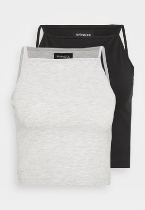 2 PACK - Tops - mottled grey/black