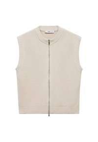 Mango Strukirani kaput - light grey