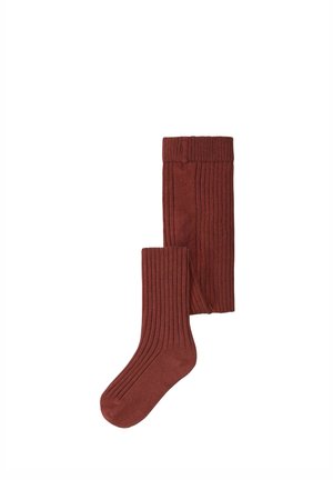Lil' Atelier STRUMPFHOSE RIPPSTRICK - Collants - mahogany