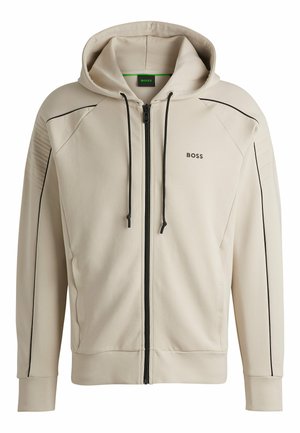 BOSS SAGGY - Sweat zippé - light beige one