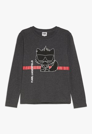 Langarmshirt - grau meliert