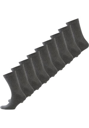 NUR DER 9-PACK OHNE GUMMI - Socks - mittelgraumel