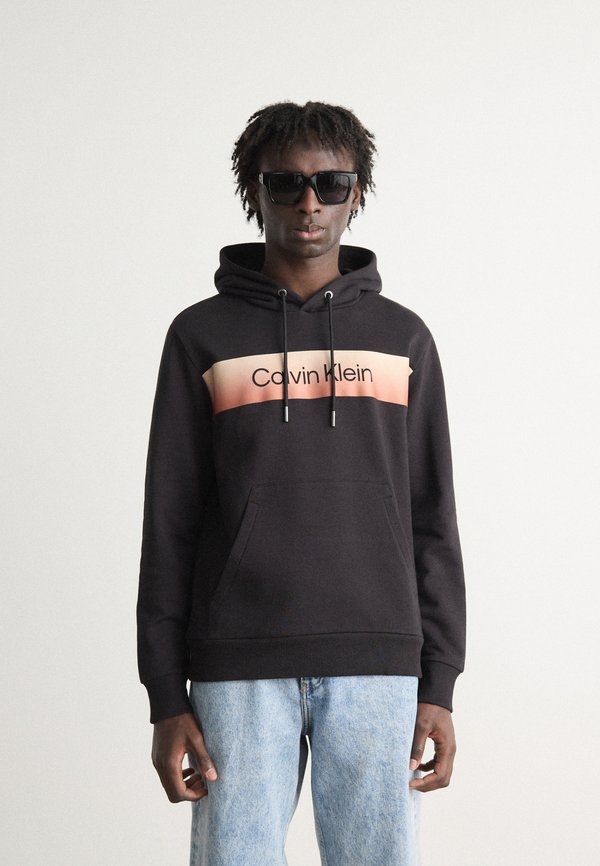LINEAR OMBRE CHEST LOGO HOODIE - Hoodie